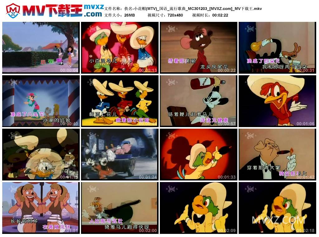 佚名-小花帽(MTV)_国语_流行歌曲_MC301203